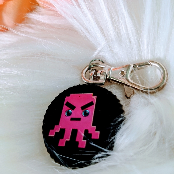 🌈BOGO🌈 Resi Keychain - Pink Video Game Character - Picture 2 of 5